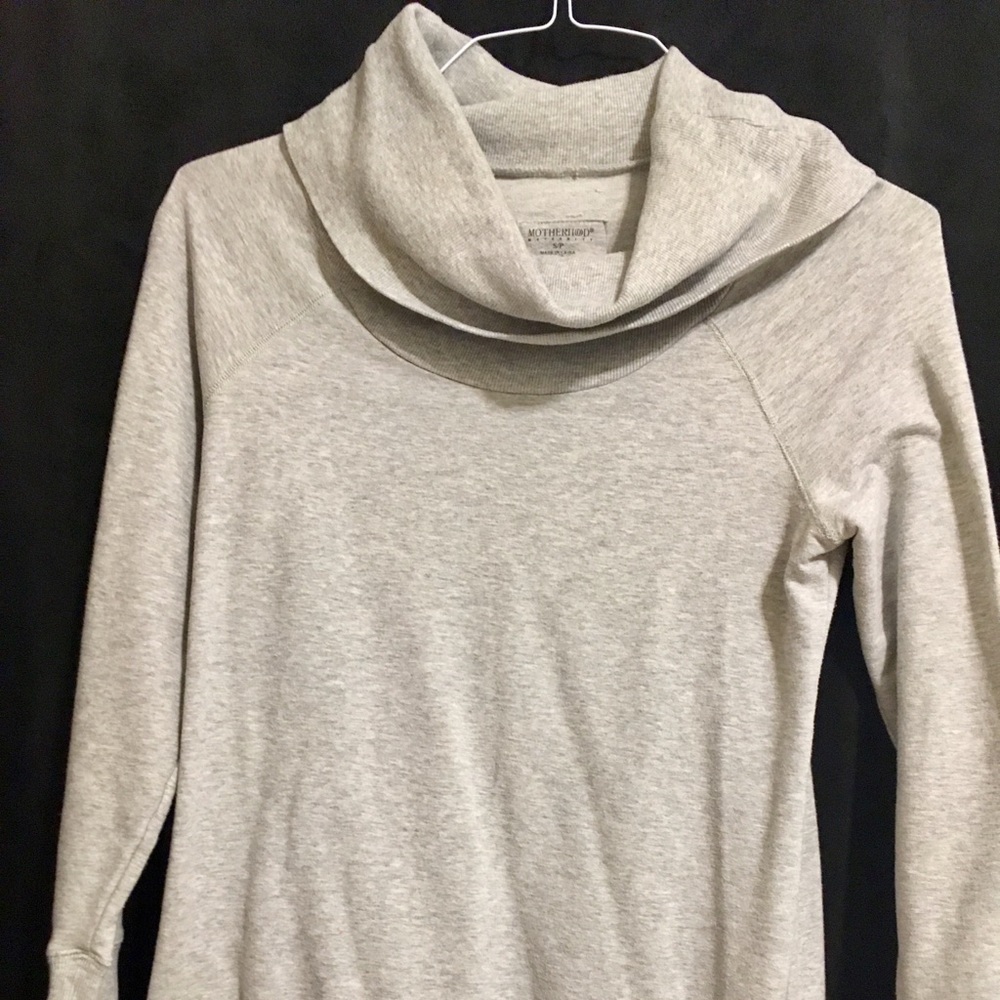 Cowl neck sweatshirt by Motherhood Maternity Gray